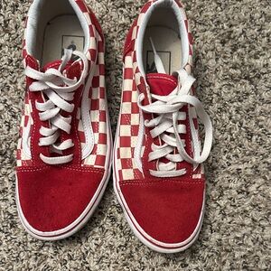 Red and White Checkered vans